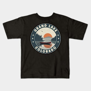 Grand Lake Colorado Sunset Kids T-Shirt